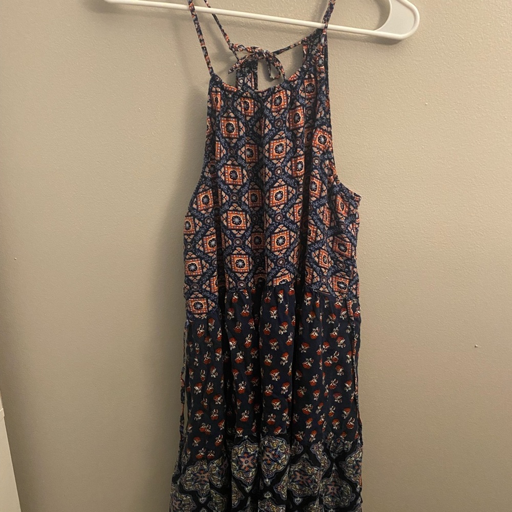 Hollister flowy halter dress